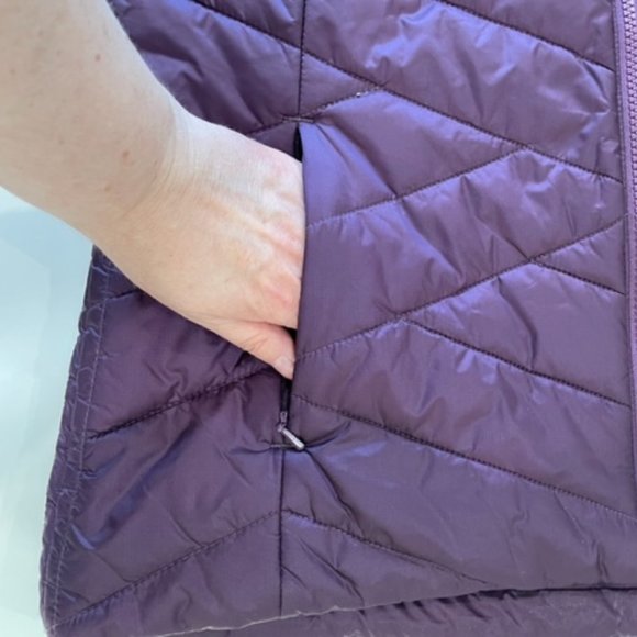 Denver Hayes Dark Purple Puffer Vest with High Collar ~ Size M ~ NWOT - Picture 9 of 16